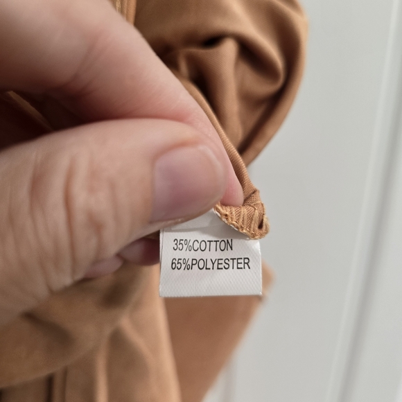 Stylish Tan Jumpsuit - Picture 8 of 8